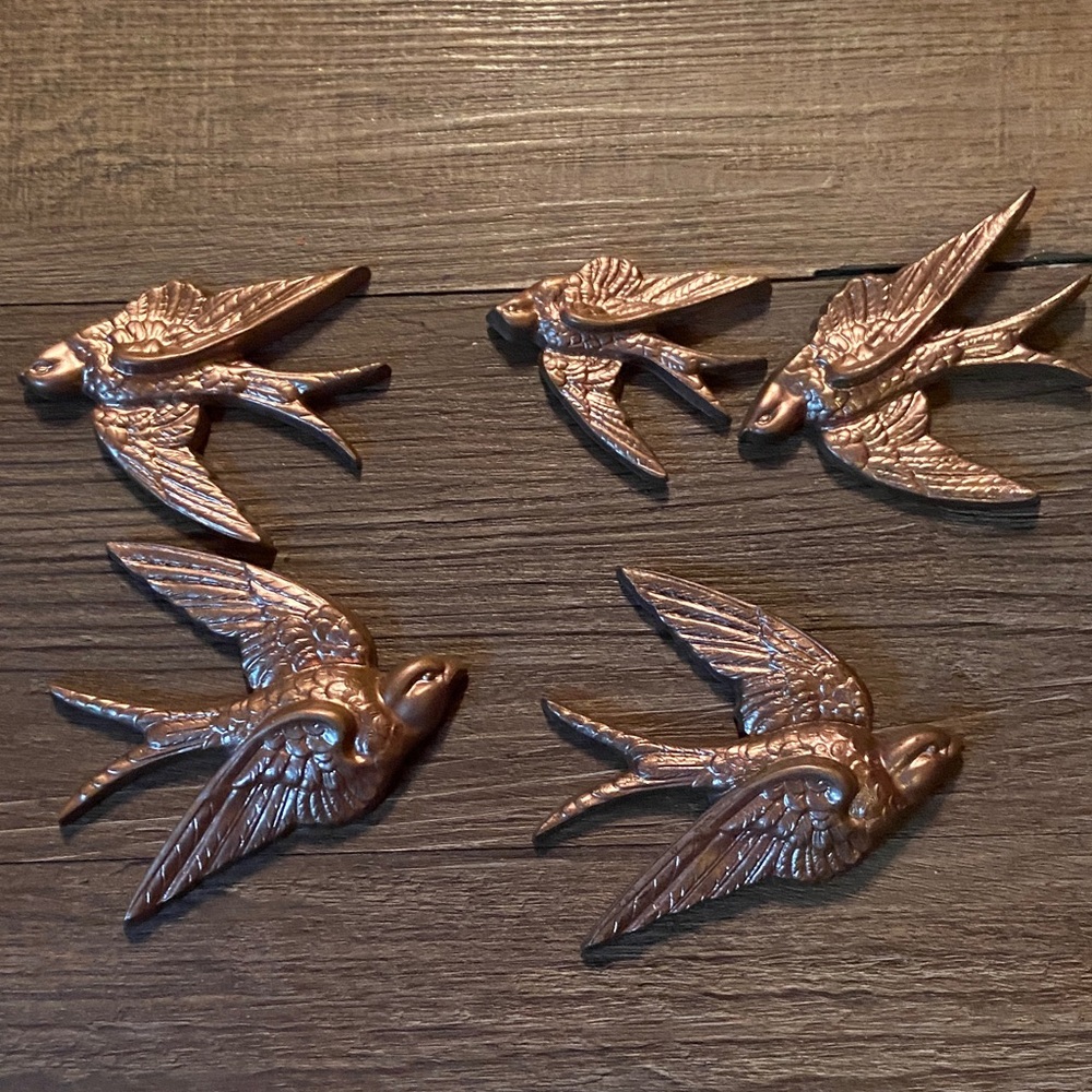 Vintage mid-century Bird Wall Decor HAMCO plastic